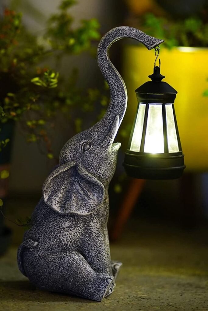 Goodeco Elephant Statue for Garden Decor with Gift Appeal